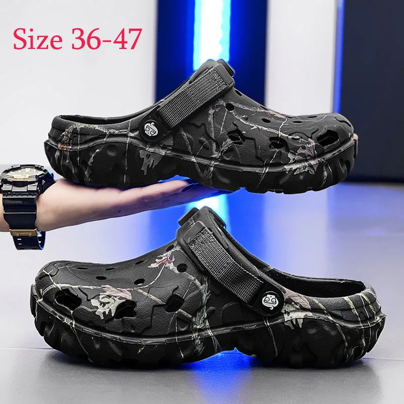 Camufladas Chanclas Crocs Tractor Summer Men Sandals Outdoor