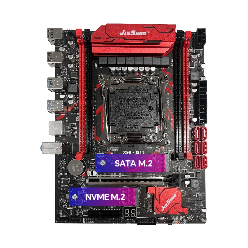 Jieshuo X99 Combo Placa-mãe 2682 v4 Xeon DDR4 Canal Duplo LGA2011
