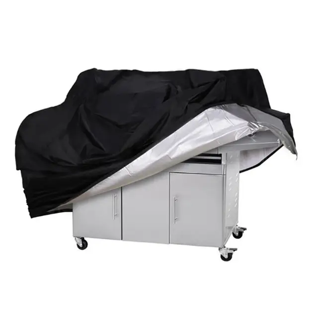 Vízálló Bbq Borító Borítás Elleni Kültéri Nagyteljesítményű Charbroil Grill Cover Eső Védő Barbecue 8 Méret Fekete - Image 6