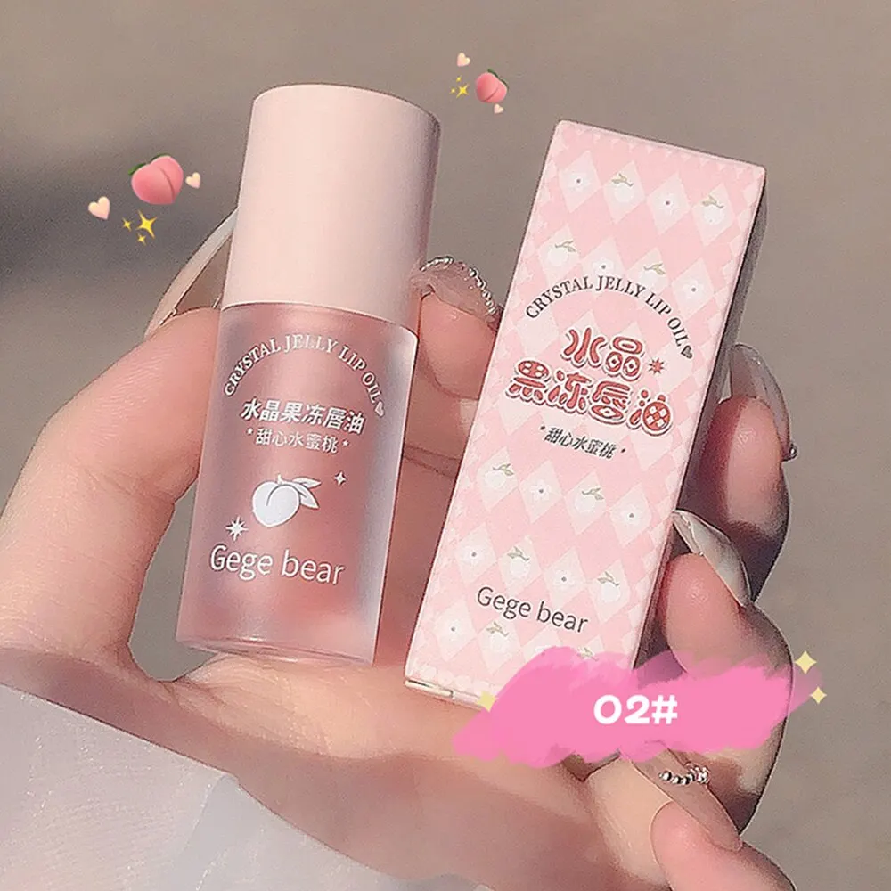 Gege Bear Crystal Jelly Fruit Lip Oil Peach Grape Avacado Hydrating Moisturizing Nourishing And Lightening Lips Line 5