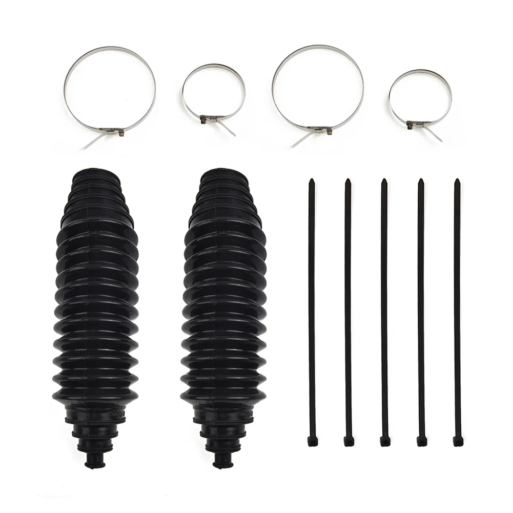 Universal Silicone Rack Pinion Steering Gaiter Pinion Boots + Cable Ties + Clamp Kit For Rack Steering Boot Gaiter And Boot steering rack repair kit