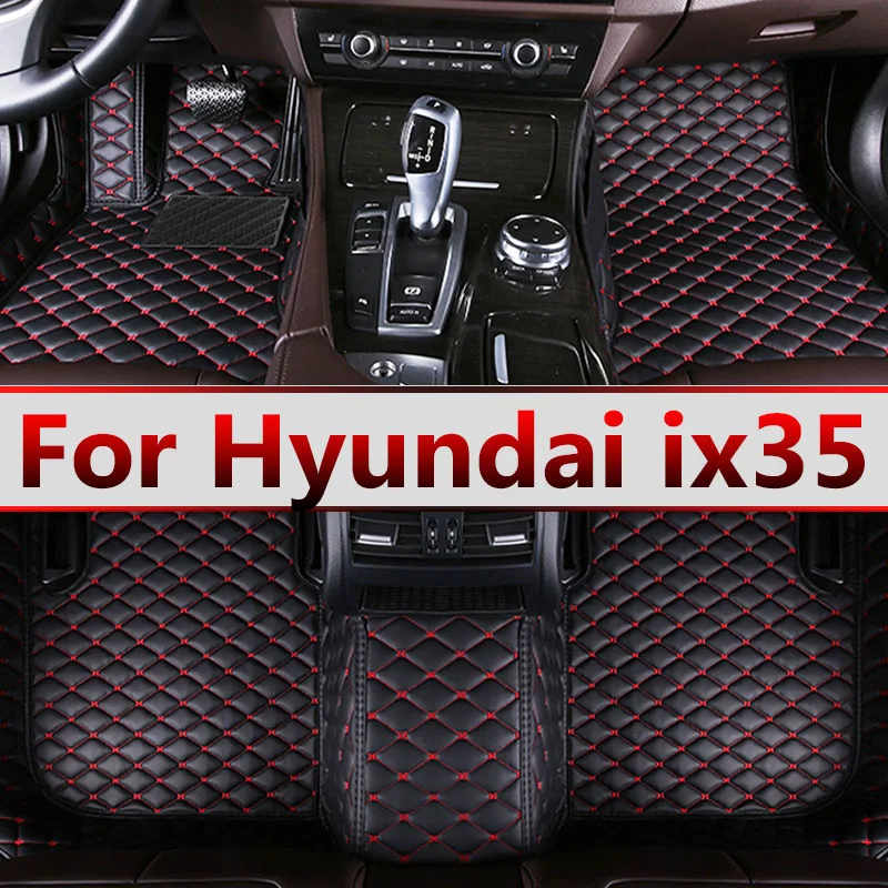 

Коврики для Hyundai ix35 2017 2016 2015 2014 2013 2012 2011 2010, автомобильные коврики, аксессуары для интерьера автомобиля, кожаные коврики