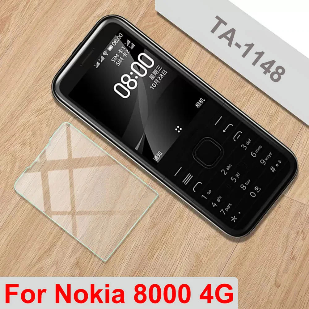 9H Hd Vetro Temperato Per Nokia 8000 4G Pellicola Salvaschermo In Vetro Per Nokia Ta-1148 Pellicola Ultrasottile Con Custodia