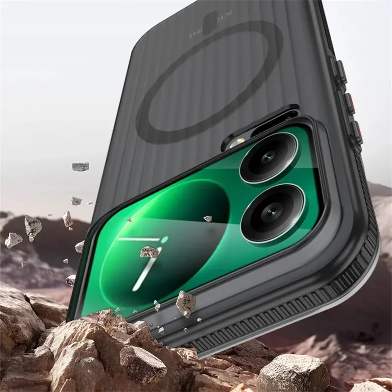 Xiaomi Mi 17 Pro Max Anti-Slip Magnetic Transparent Protective Case