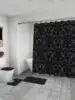 4pcs Waterproof Durable Baroque Style Background Multipurpose Decorative Shower Curtain With 12 Hooks, For All Scenarios 5