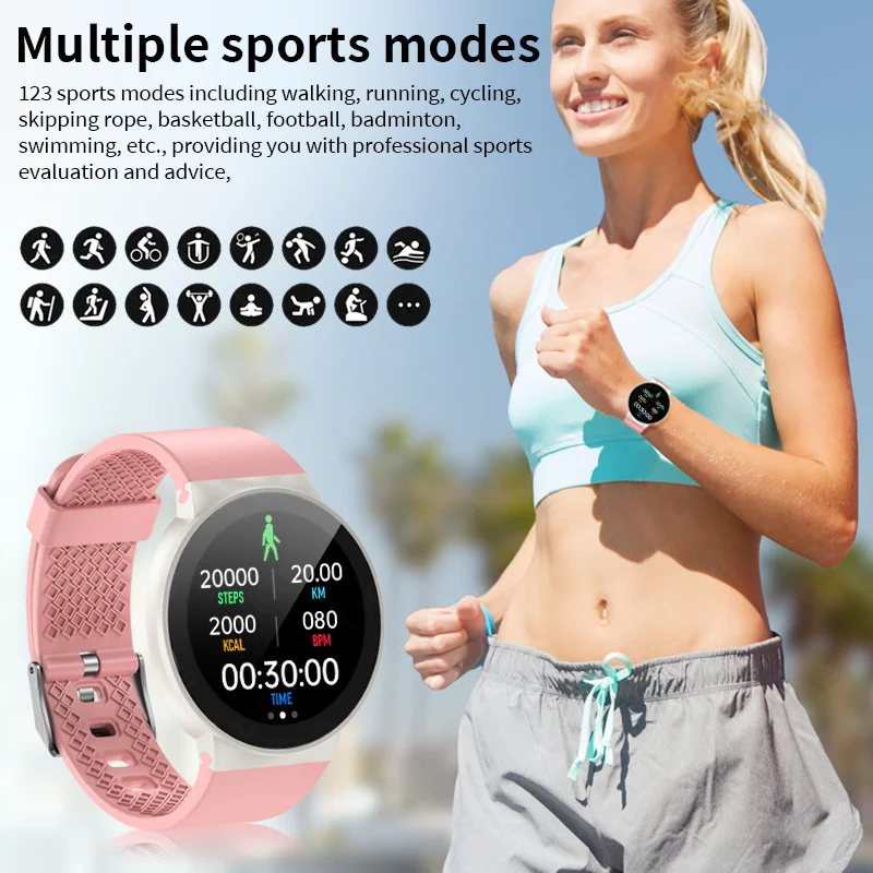 LIGE Ʈ ð   ȭ 1.39 ȭ ׻ ð ǥ  ƮϽ  IP67  ο Smartwatch 