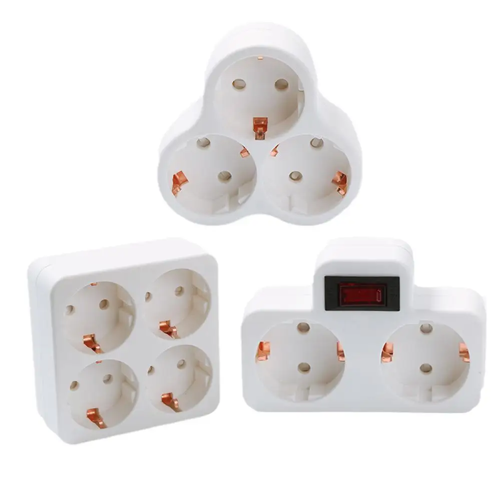 Prise Murale Legrand 3 Sorties - 16A, 250V, Type F (Schuko), Blanc, Pour Usage Intérieur/extérieur