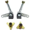 6 inch wheel knuckle spindle with wheel hub fit for diy warehouse 110cc 168 200F Gokart buggy karting ATV UTV Quad Bike Parts