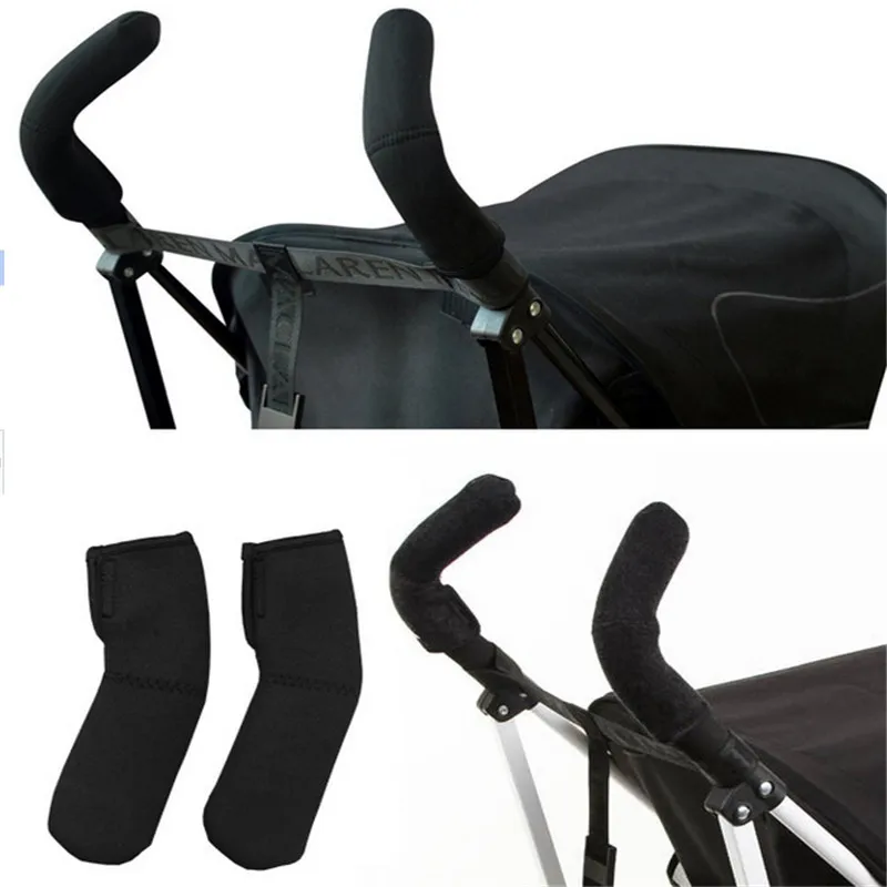 

2 pcs/Lot Neoprene Baby Stroller Grip Cover Carriages Poussette Handle Protector Cover Stroller Accessories