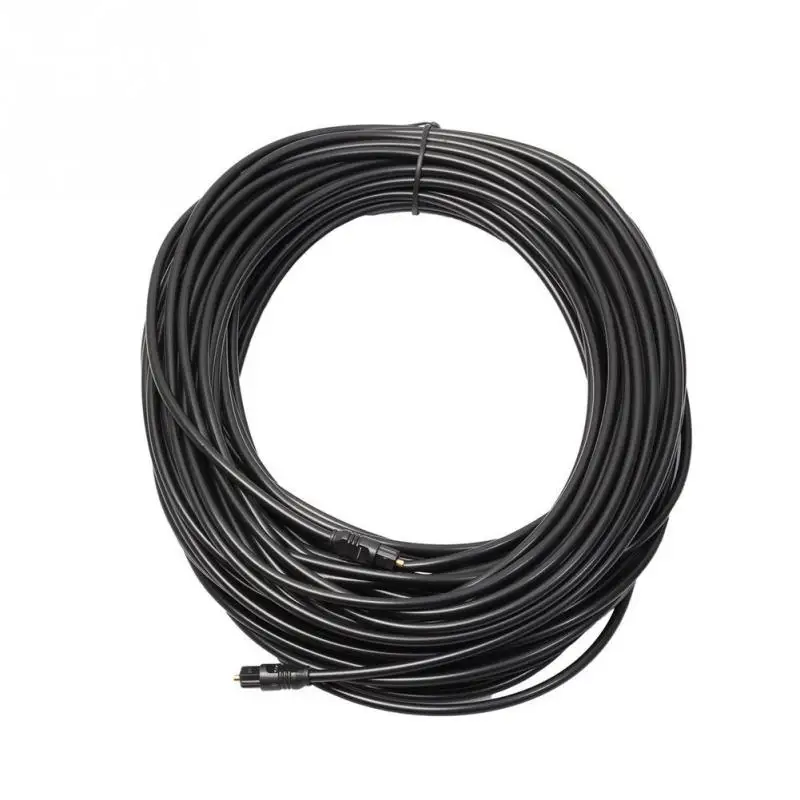 Cable de Audio óptico Digital chapado en oro para Toslink, 1m, 1,5 m, 2m, 3/5m, 10m, 15m, 20m, SPDIF, MD, DVD, chapado en oro, alta calidad