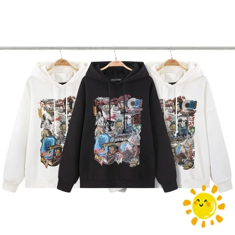 

Top Version Oversized Grailz Hoodies Clothing Top Quality Loose Oversized Digital Printing Sweatshirt Pullover for Men Women