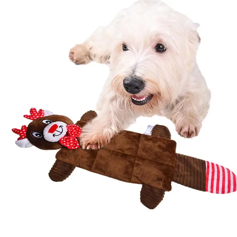 

Cute Squeaky Plush Dog Toys No Stuffing Puppy Chew Toy With Squeakers No Stuffing Natural Puppy Toys For Teething For Small And