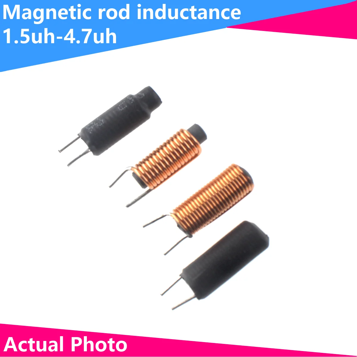Inductor assortment kit 10Pcs Magnetic rod inductance coil rod inductors DC filtering 1UH 1.5UH 2.2UH 3.3UH 4.7UH 8UH 10UH
