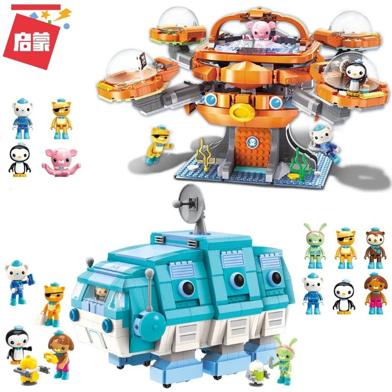 The Octonauts Building Blocks Octopod GUP-A Desktop Decoration Puzzle Assembling Model Toys Birthday Gifts for Boys and Girls