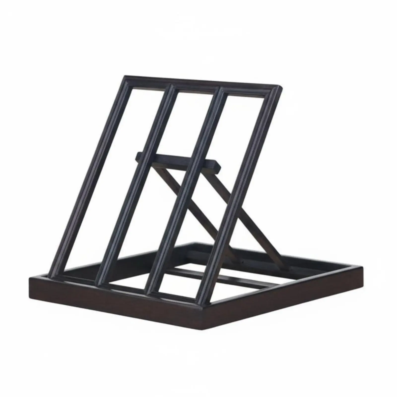 접이식 성경꽂이, 전통적인 디자인, 조절 가능한 독서대, 속이 빈 조각 디자인, 독자들을 위한 견고한 도구, 책상용