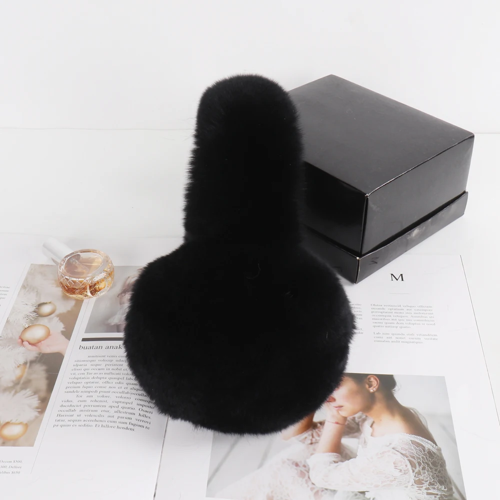 1 pièce Bandeau décoratif en fourrure avec oreilles de lapin pour