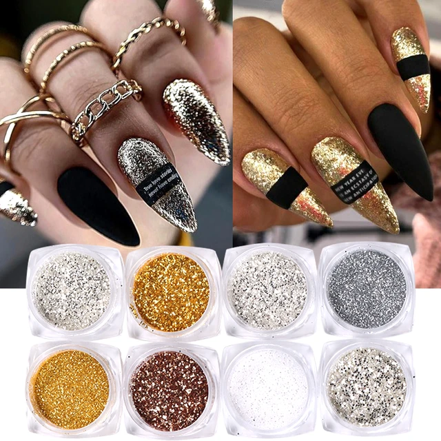 Reflective Glitter Powder Nail Art  Loose Reflective Glitter Nails -  Glitter Powder - Aliexpress