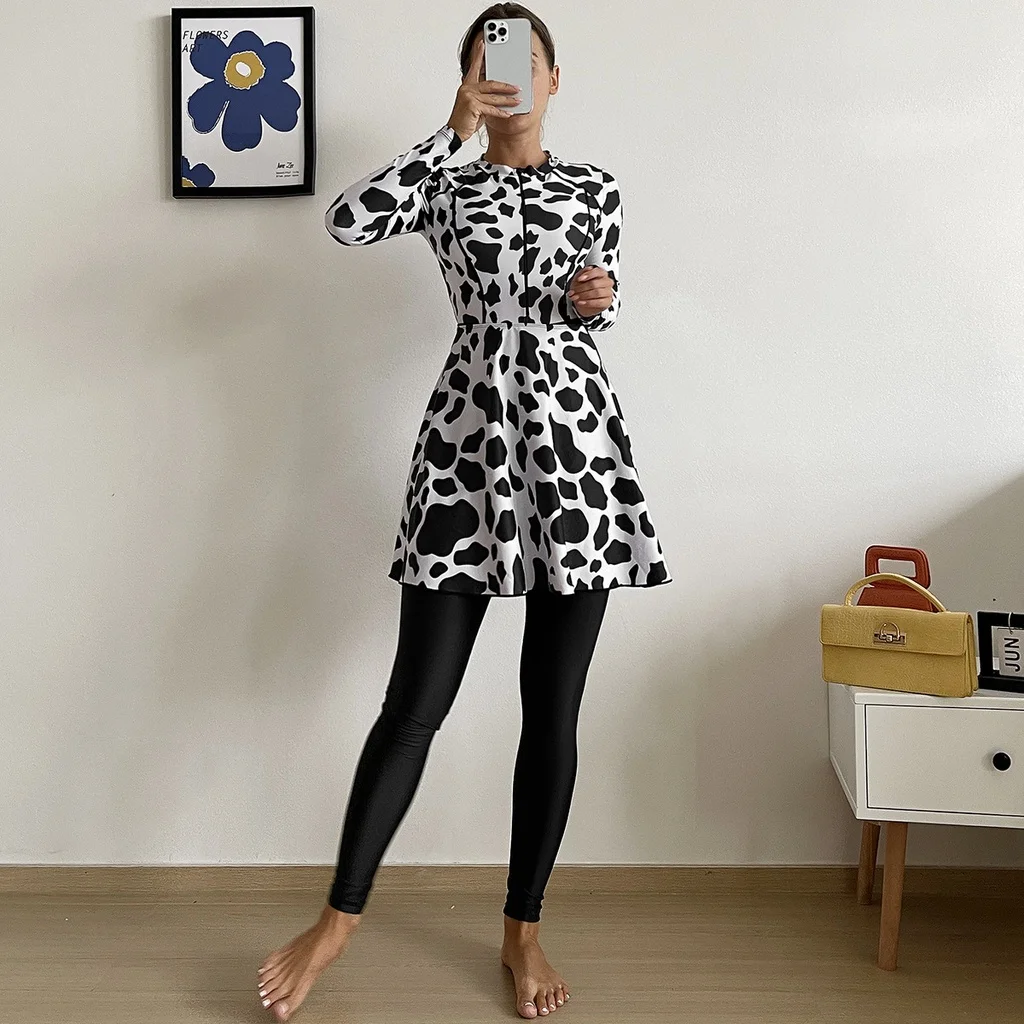 

Мусульманский купальник, Женский скромный хиджаб с длинными рукавами, спортивный купальник, мусульманская одежда, купальный костюм 4XL