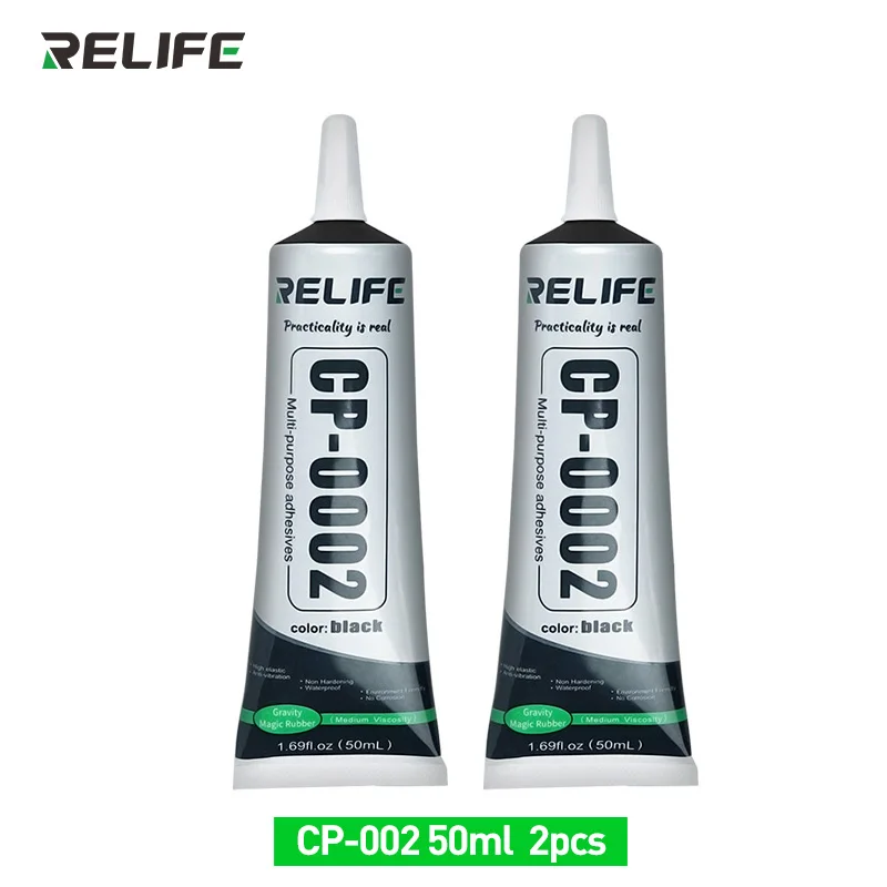 RELIFE 50ML 15ML CP-0001 CP-0002 Transparent Adhesive Clear Liquid Glue Black For Phone Frame LCD Screen Back Cover Repair universal welding wire Welding & Soldering Supplies