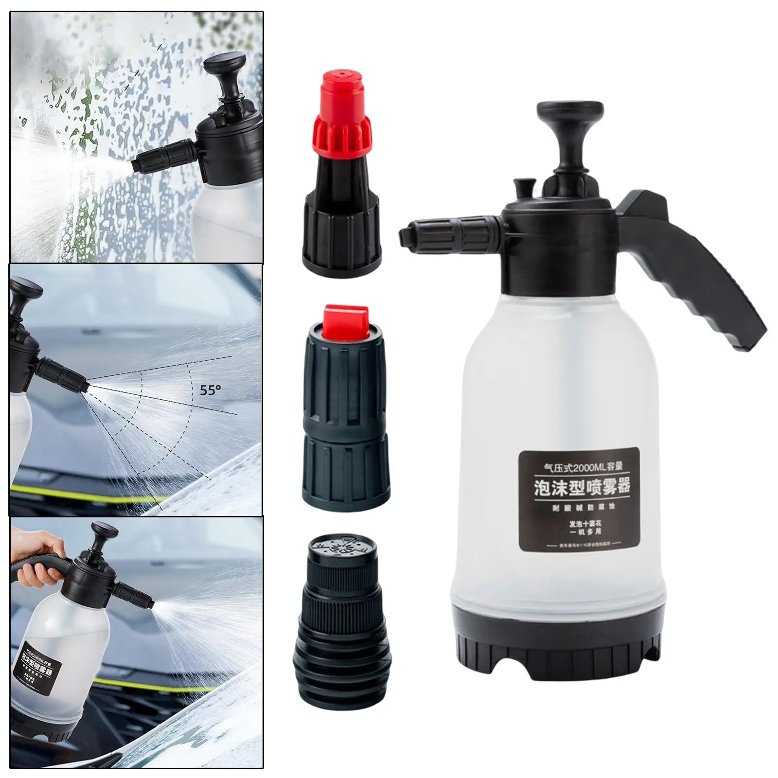 

Manual Foam Sprayer Watering Bottle Sprayer Air Pressure Hand Pump Sprayer Car Wash Bottle for Lawn Garden Yard Watering Tool