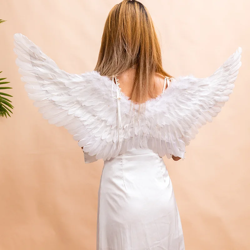 

Halloween Angel Wings Feather Devil Wings Cosplay Costume Props Bachelor Party Decorations Stage Performance Photography Decor