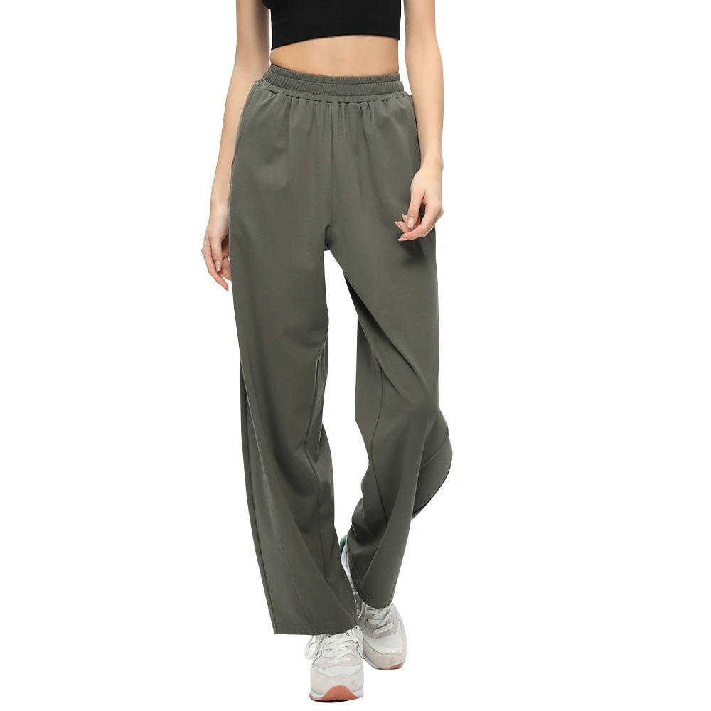 OhSunny Women Sweat Pants 2024 Spring Summer New Fashion Loose Cooling Breathable Wide-leg Trousers Anti-UV UPF50+ Slimming Thin