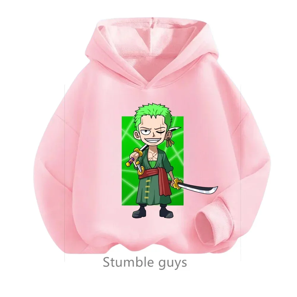 thumbnail image 1 of Sudadera con capucha de una pieza, ropa de anime para niños, ropa para niños, primavera y otoño, ropa para niñas, sudadera con dibujos animados de Luffy Zoro, traje para adolescentes, camisetas con ca, 1 of 5