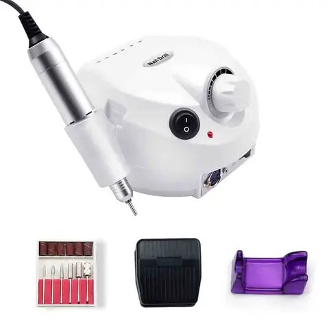3-IN-1 Nail Drill Manicure Machine & Nail Dust Vacuum Cleaner & UV Lamp Extractor Fan For Manicure Nail Tool Dust Collector