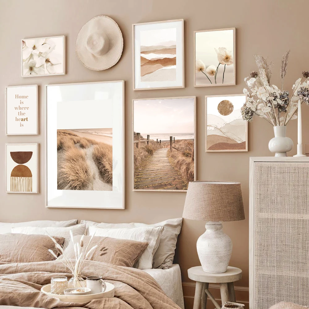 

Aesthetic Poster Bohemian Wall Art Prints NatureCanvas Painting Landscape Decoration Picture Artwork for Living Room Home Decor