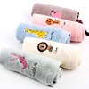 1Pcs 25x25cm 100% Cotton Cartoon Animal Embroidered Small Square Towel Baby Hand Wash Face Towel 5