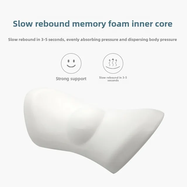 Breathable Memory Cushion Interior Accessories Bed Sleeping Pillow Car Seat Waist Pillow Lumbar Support Pillow Foam Car Cushion 4