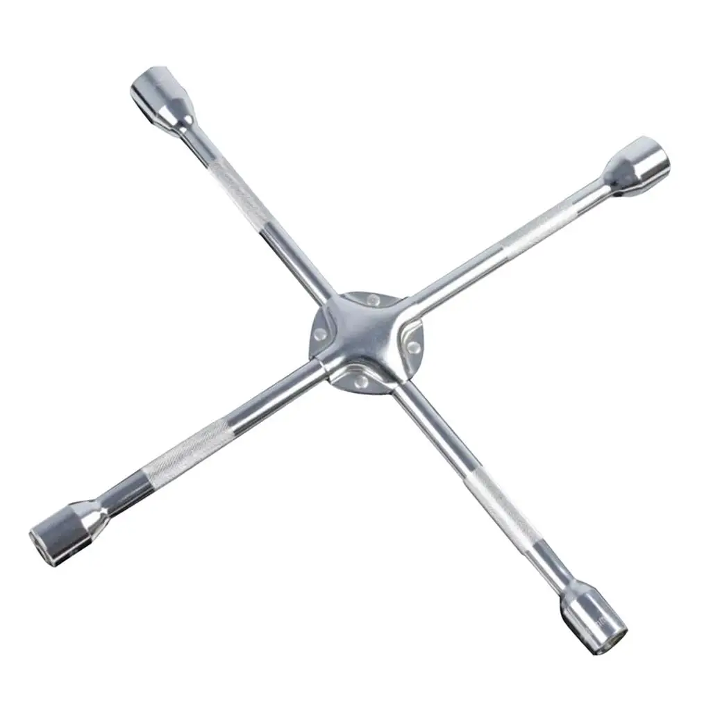 4 Way Car Wheel Nut Brace Wrench Cross Spanner Changing Tool