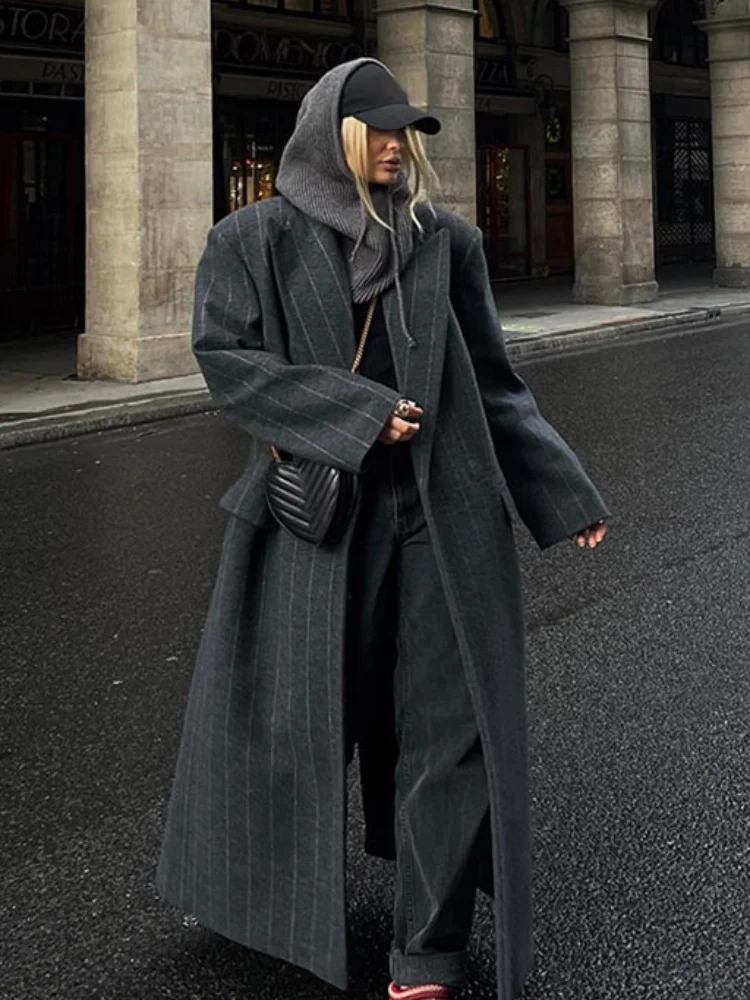 Wool Overcoat Women's Woolen Long Coats Autumn Winter