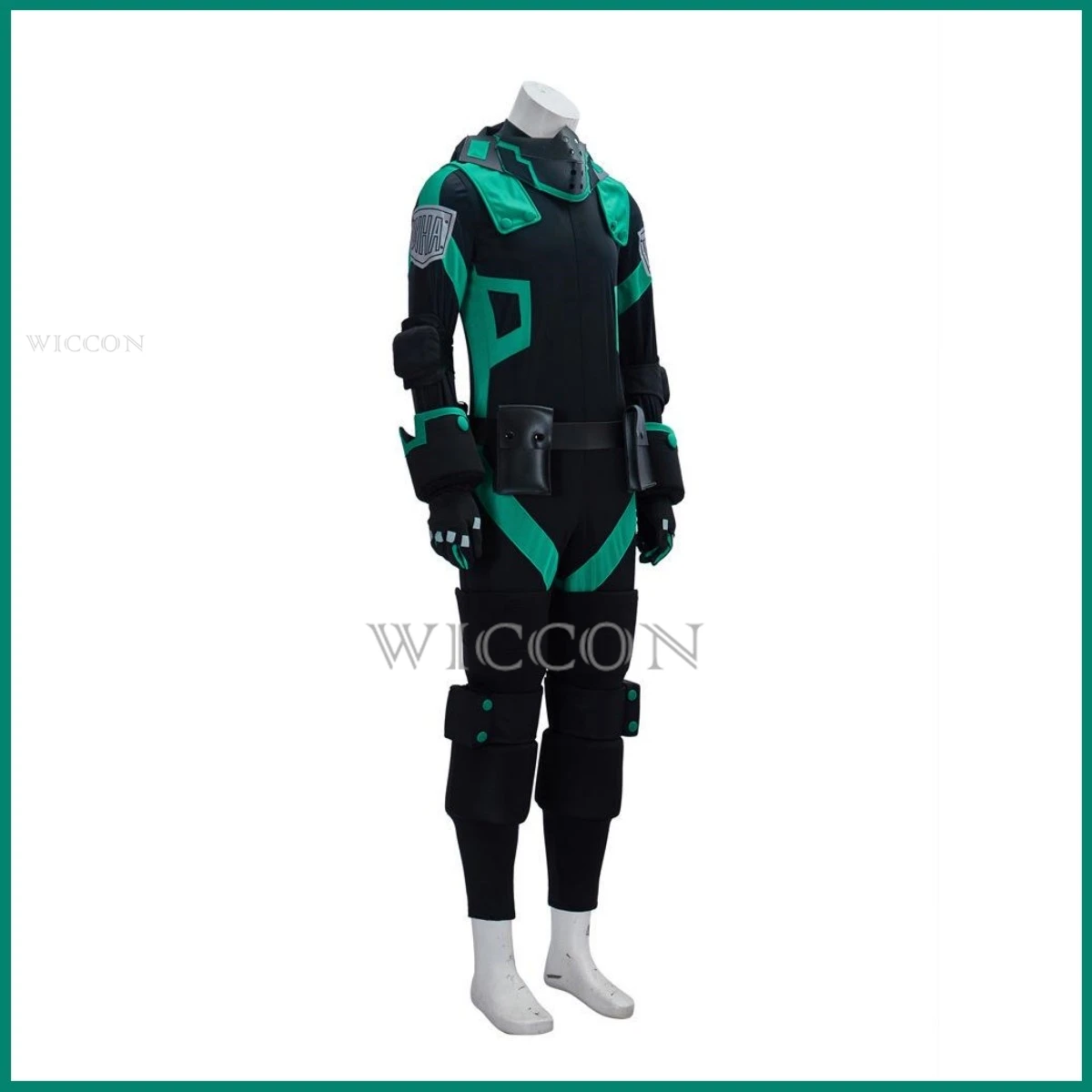 

Anime My Hero Academia Midoriya Izuku Cosplay Costume Wig Jumpsuits Combat Uniform Full Set Accessories Man Halloween Suit