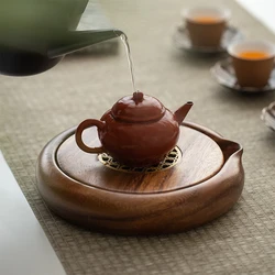 Elegant Walnut Tea and Coffee Tray - Solid Wood Serving Accessory (A)