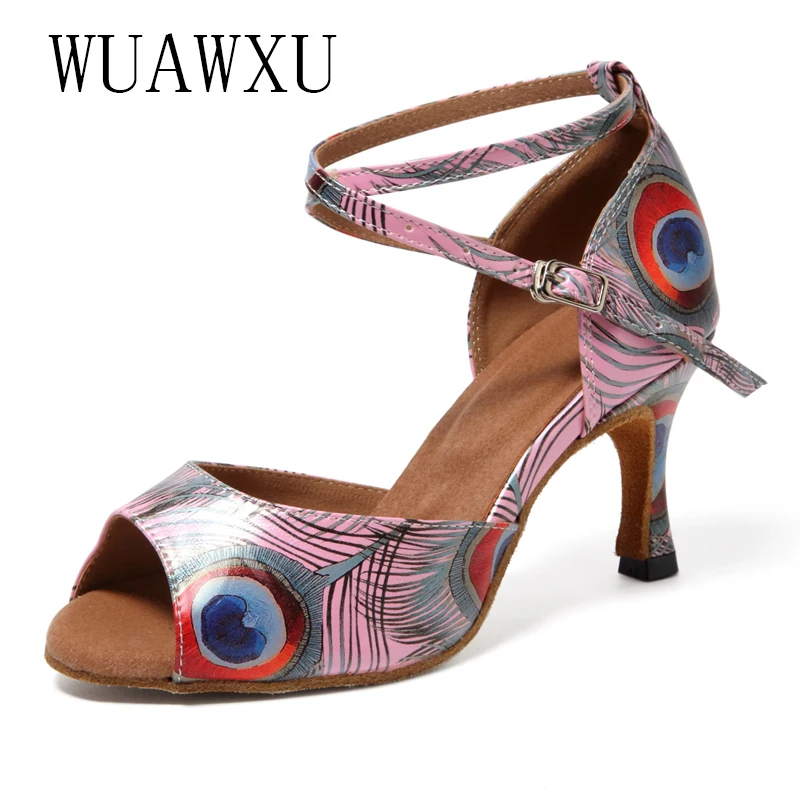 NATASHA2023 New Professional Latin Dance Shoes Women's High Heel Soft Sole Indoor Fashion Sandals Advanced Dance Shoes