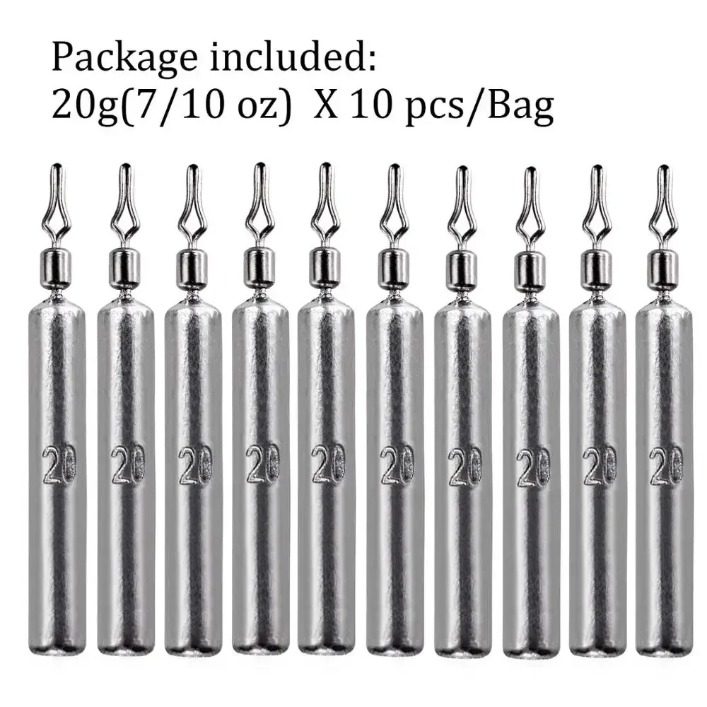 جديد 10 قطعة الصيد ثقالة 3.5 جرام 5 جرام 7 جرام 10...