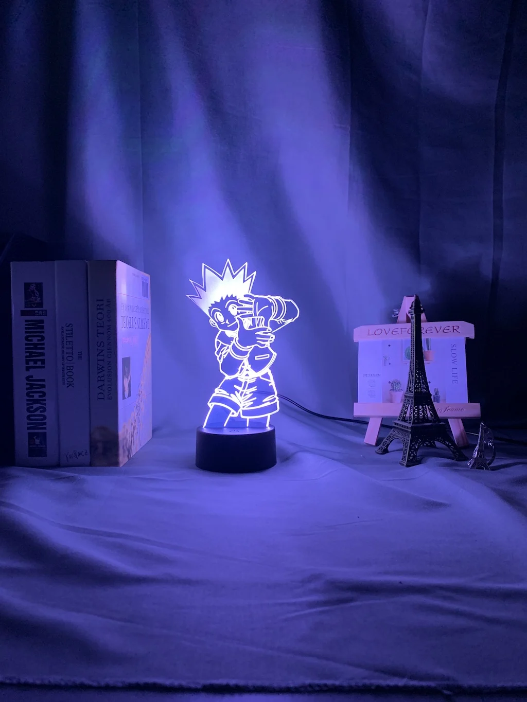 Nightlight para a Criança Decoração do Quarto Crianças Noite Figura Led Bateria Powered 3d Lâmpada Anime Hunter x Presente Luz Gon Css 2 Online shopping