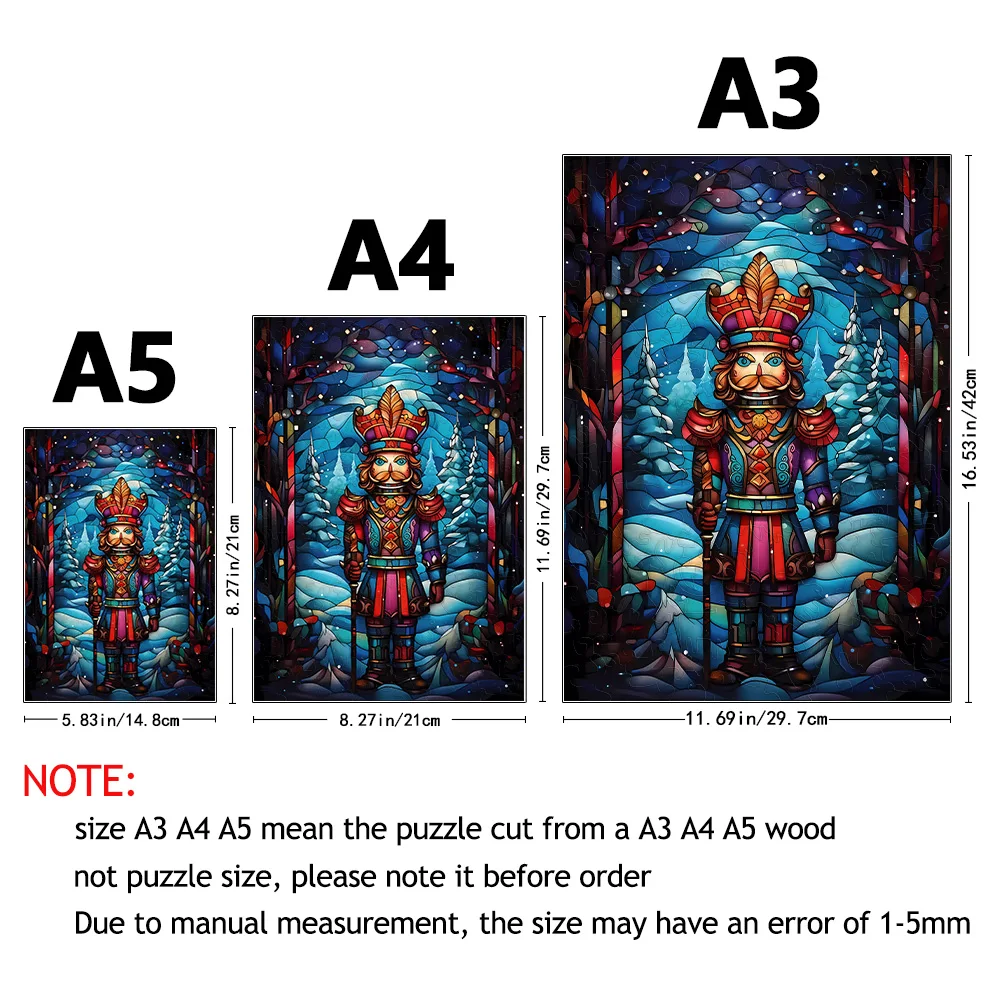 Nutcracker puzzle, irregular animal shaped wooden puzzle, magical puzzle toy, birthday holiday adult gift brain teaser wooden t 5