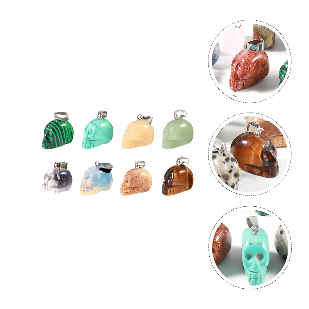 

Spacer Skull Pendant Handmade Jewelry Parts DIY Accessories Necklace Locket