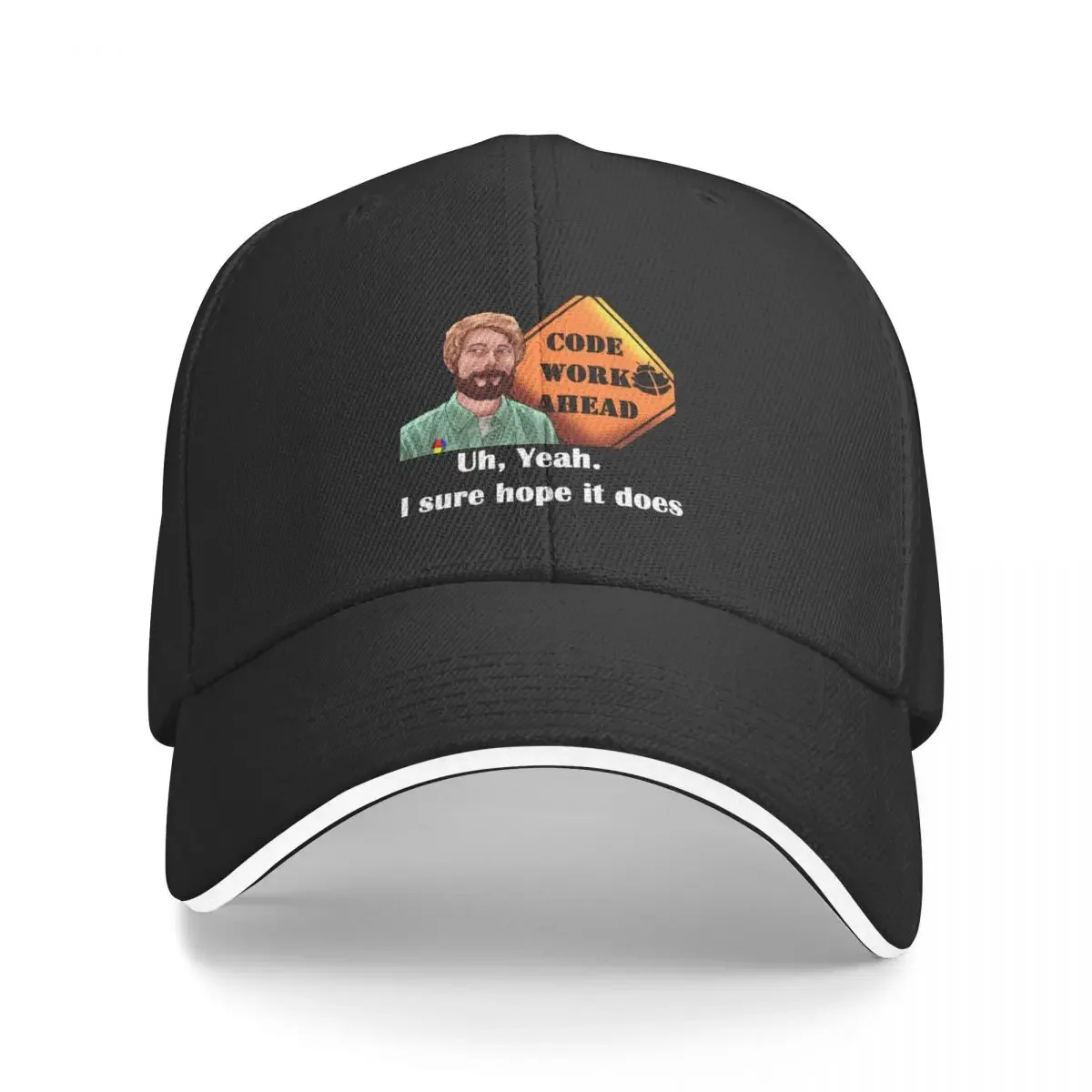 

Code Work Ahead Baseball Cap Thermal Visor dad hat Dropshipping Sunhat Golf Men Women's