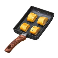 Yuzi Shao Fry Pot Square Flat bottomed Pot Wheat Rice Stone Non stick Pot Steak Pot Pancake Pot Breakfast Pot 1