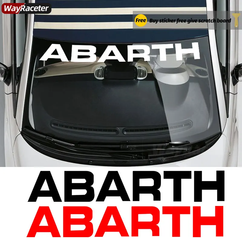 Sticker for Fiat Abarth, Scorpion Windshield Decal, Adhesive Vinyl Sticker  