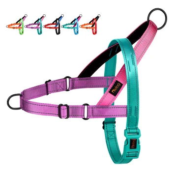 Reflective Dog Harness – Adjustable No-Pull Vest for Small & Large Dogs 1