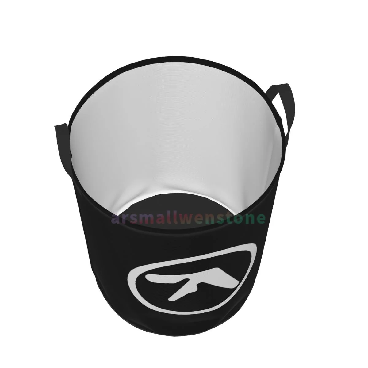 Aphex Twin Print Round Laundry Hamper Storage Basket Toys Clothes Organizer Bin for Home Bathroom Bedroom Dorm Nursery 3
