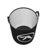 Aphex Twin Print Round Laundry Hamper Storage Basket Toys Clothes Organizer Bin for Home Bathroom Bedroom Dorm Nursery 3