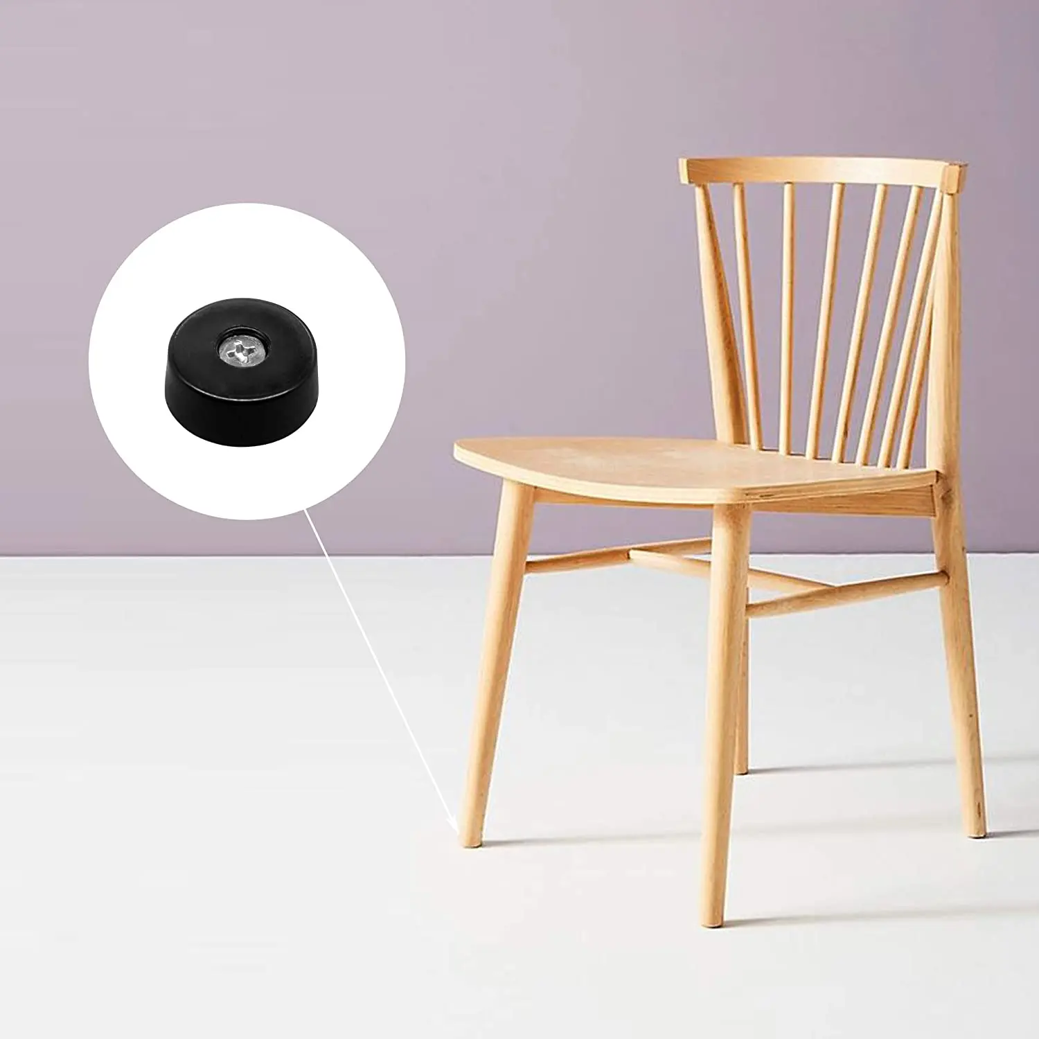 Description Picture 6 of item8Pcs Washing Machine Shock-absorb Rubber Foot Pad Cabinet Bed Table Box Conical Rubber Shock Pad Floor Protector Furniture Parts