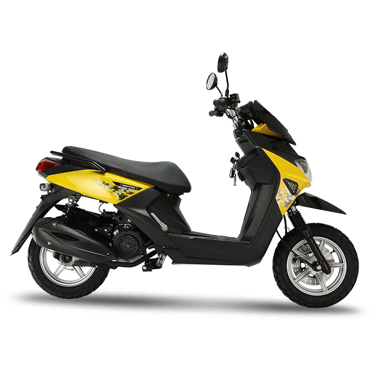 

Popular Racing Motorcycle Yellow Color OEM Designed Gas Scooter