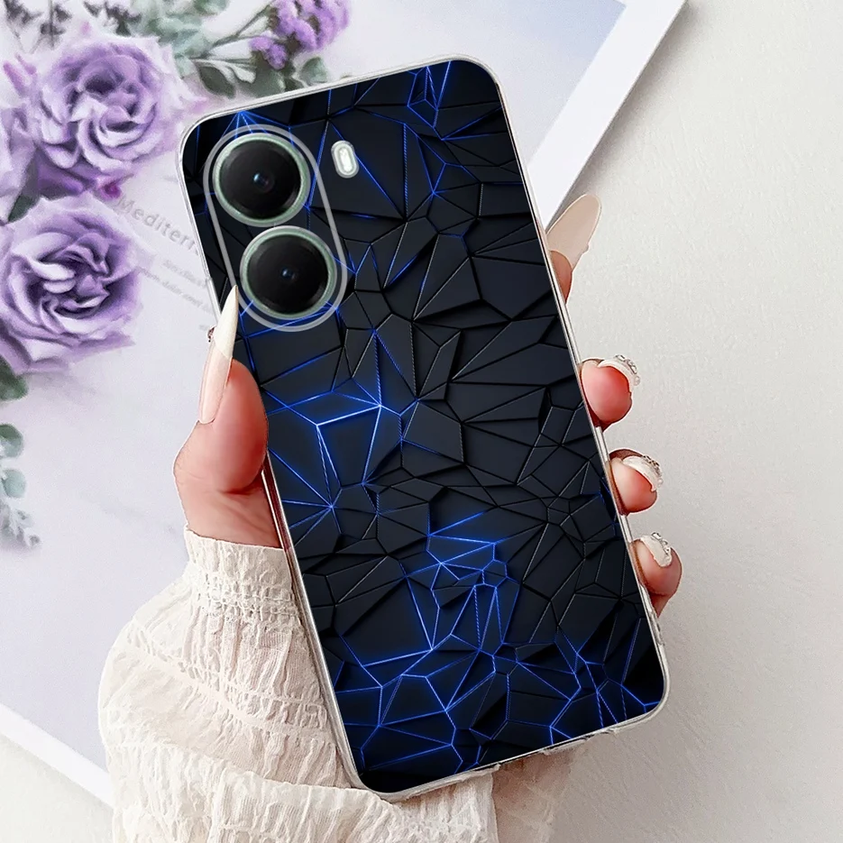 Stylish Painted Clear Silicone Soft TPU Phone Case Cover Shell Coque