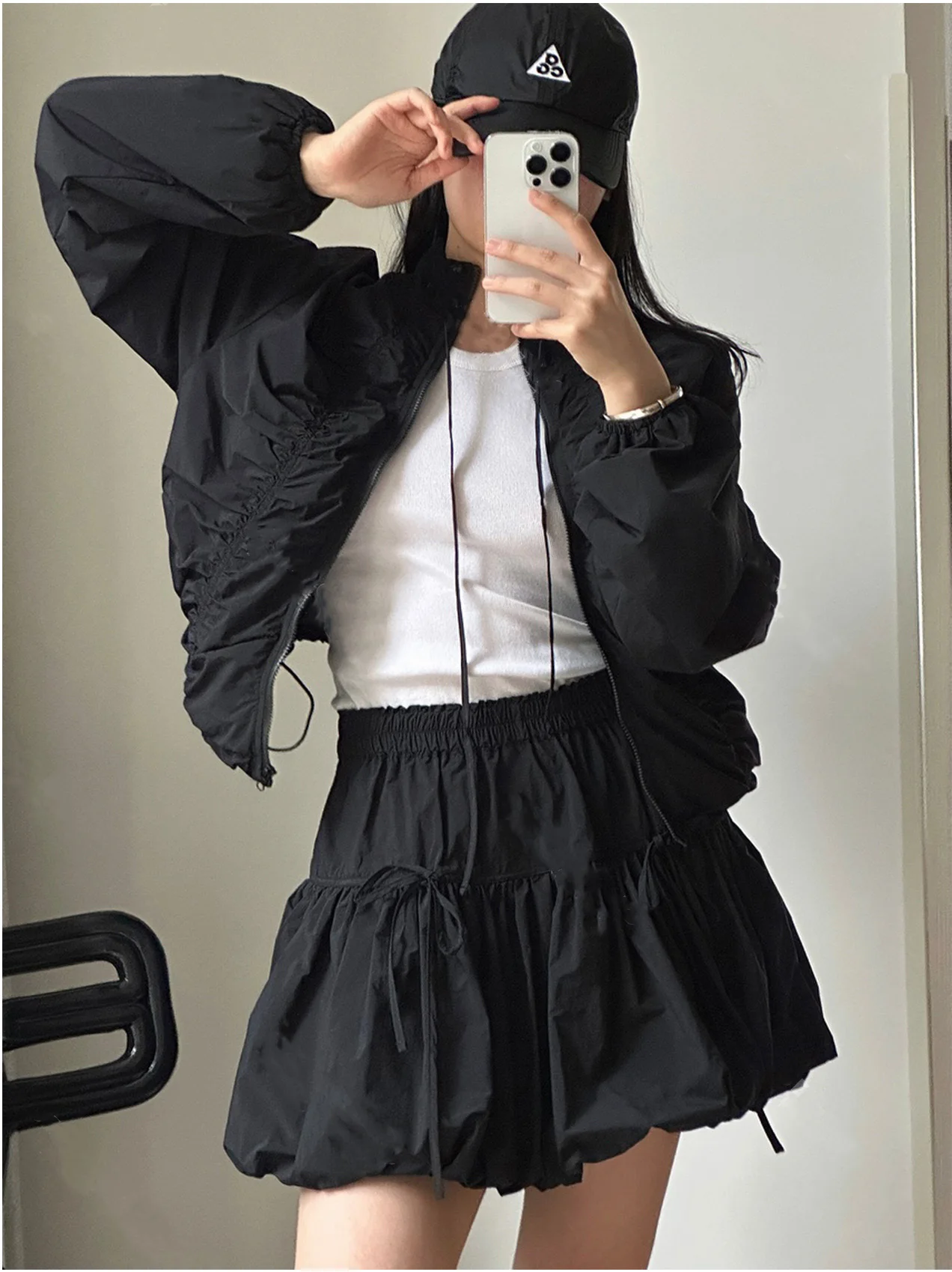 2024 Spring Summer Women Outdoor Sweet Blossom Short Skirt Korean Fashion Lightweight Streetwear Sports A-line Mini Skirts